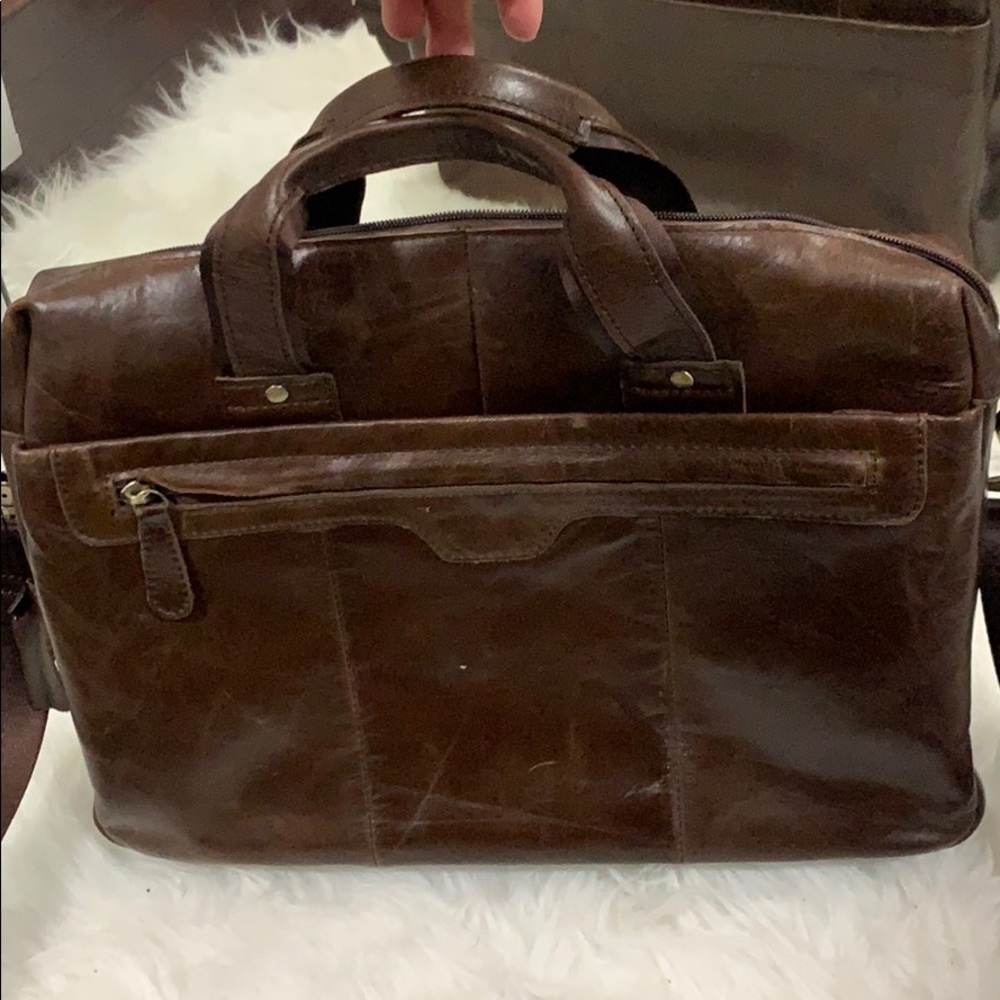 New Laptop Leather Messenger Bag
